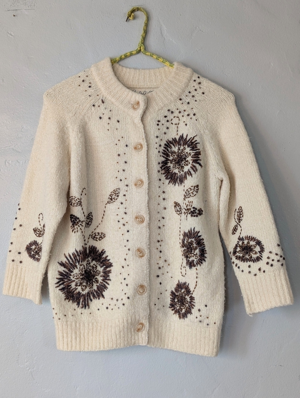 Anthropologie Field Flower Tuileries Cardigan - Embellished Women’s XS - Picture 2 of 7